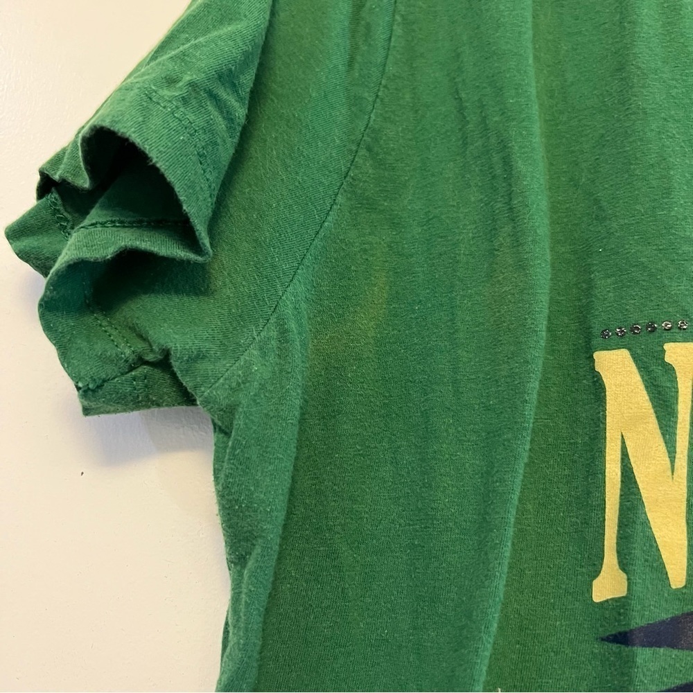 Pro Edge University of Notre Dame Green & Gold 1842 V-Neck Shirt - Picture 4 of 4